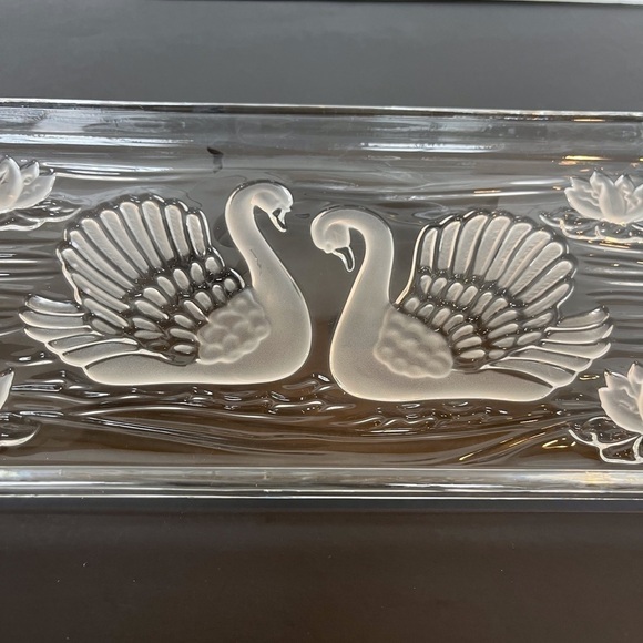 Walther-Glas Crystal Swan Tray (Vintage, 1960s) - Picture 3 of 15